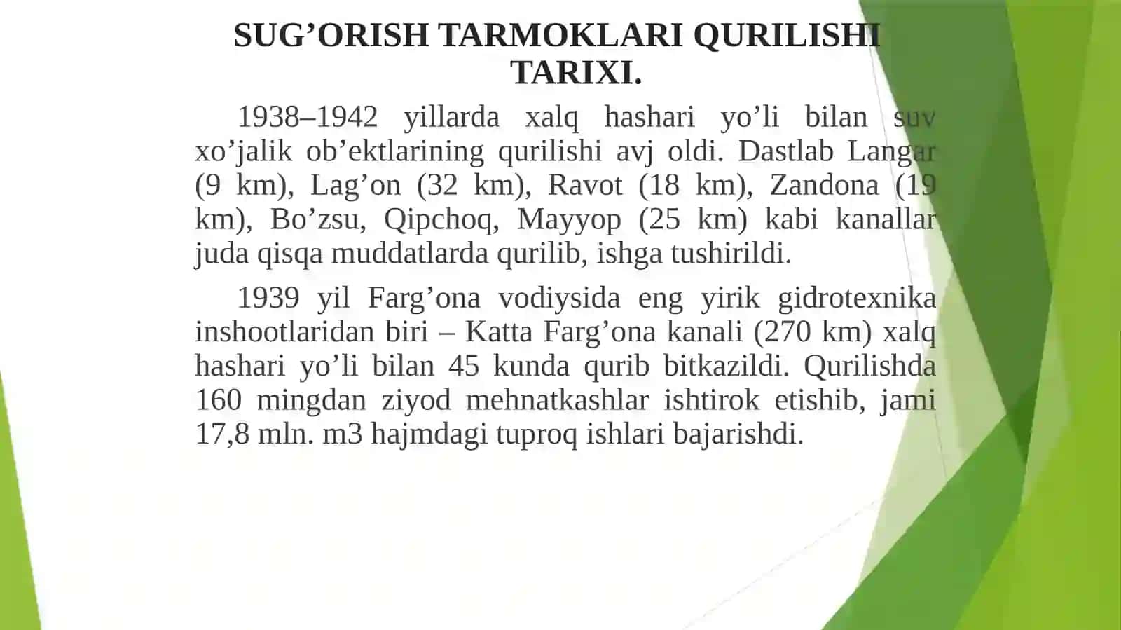 Sug’orish tizimlari va ulardan foydalanish 3