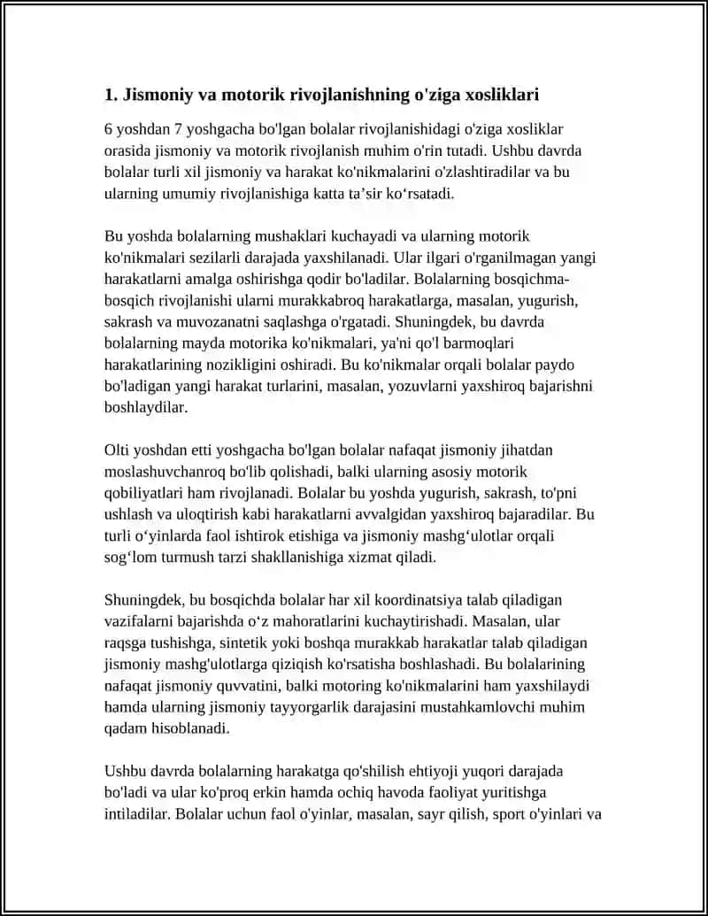 Bolalar Rivojlanishi 3