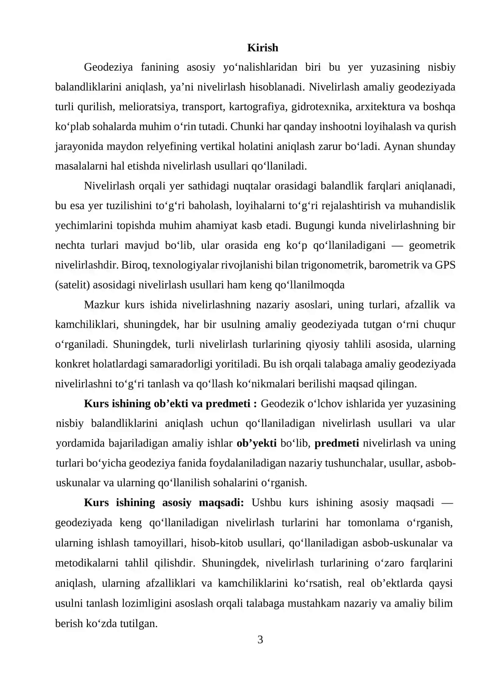 «Nivelirlash va uning turlari» 3