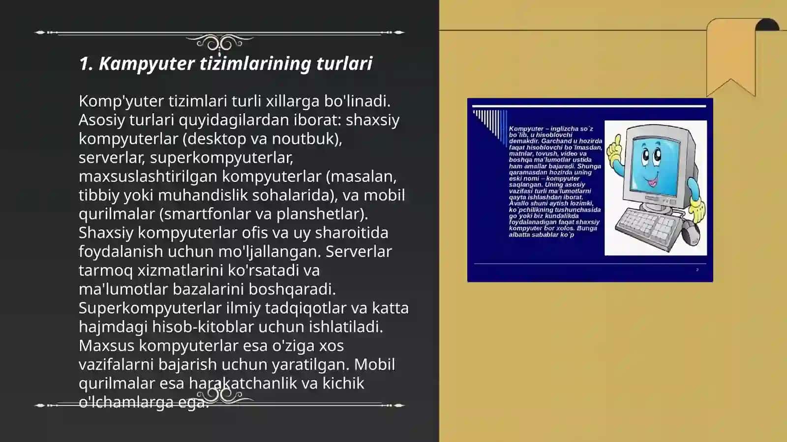 Komp'yuter tizimlari 3