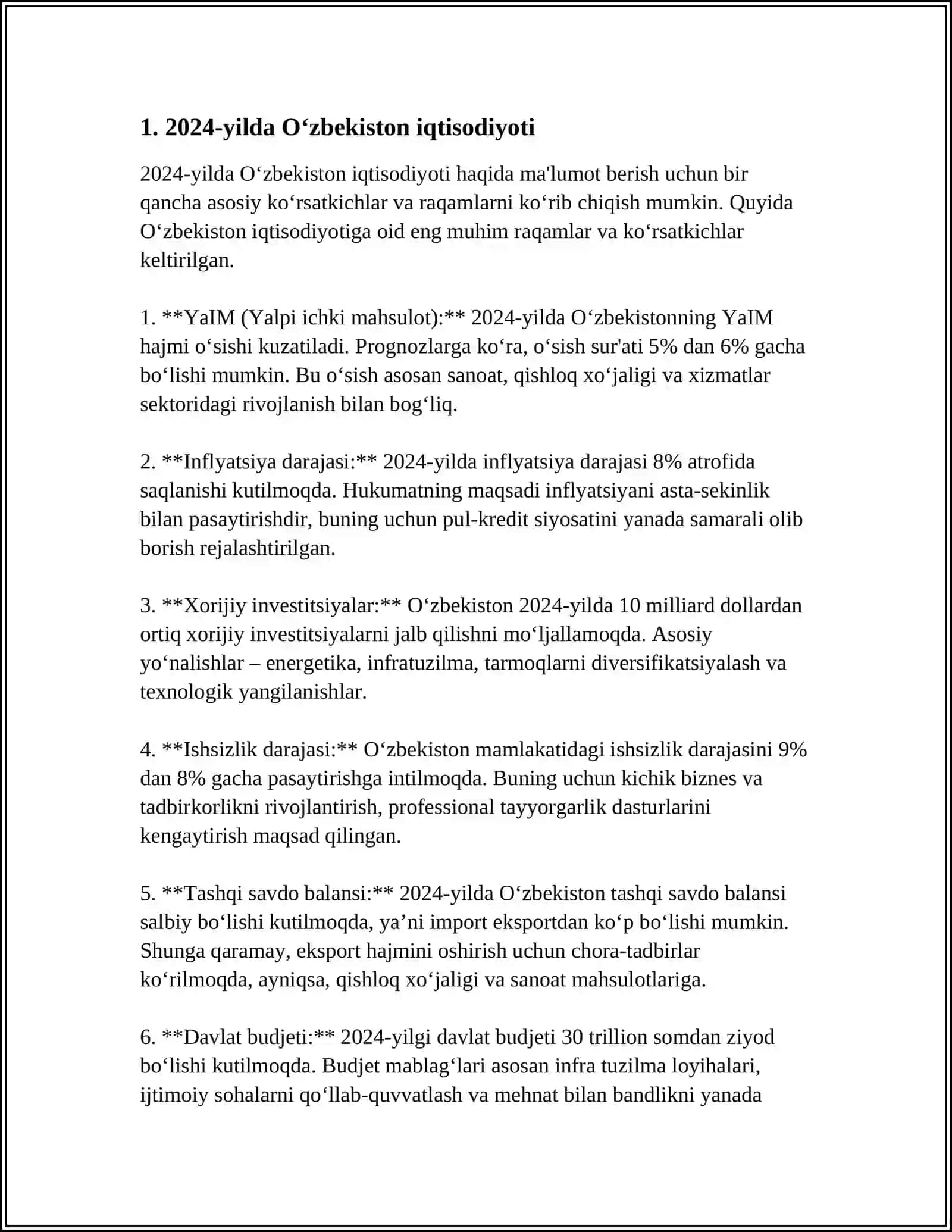 2024-YILDAGI SO'NGGI YANGILIKLAR 3