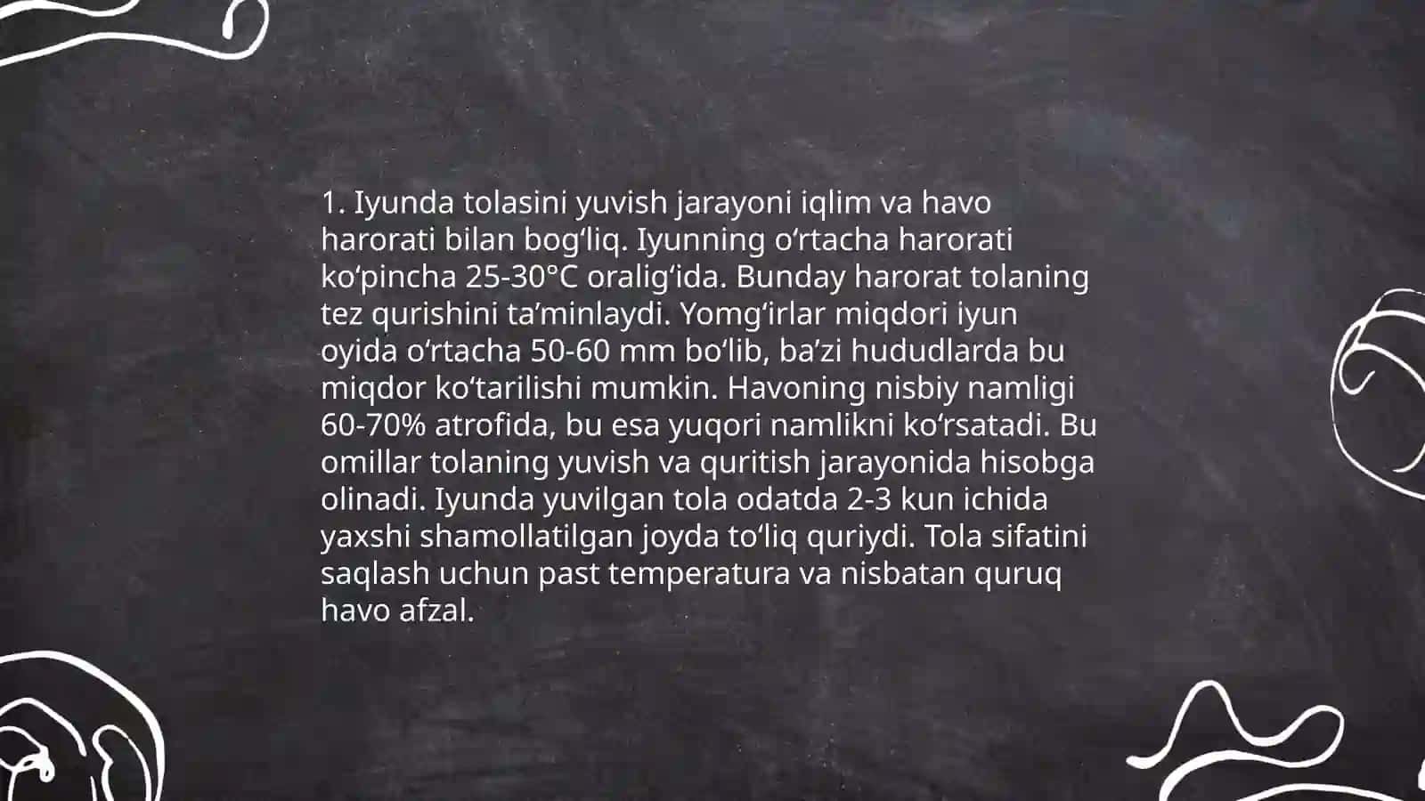 Jun tolalarini pardozlashga tayyorlash 3