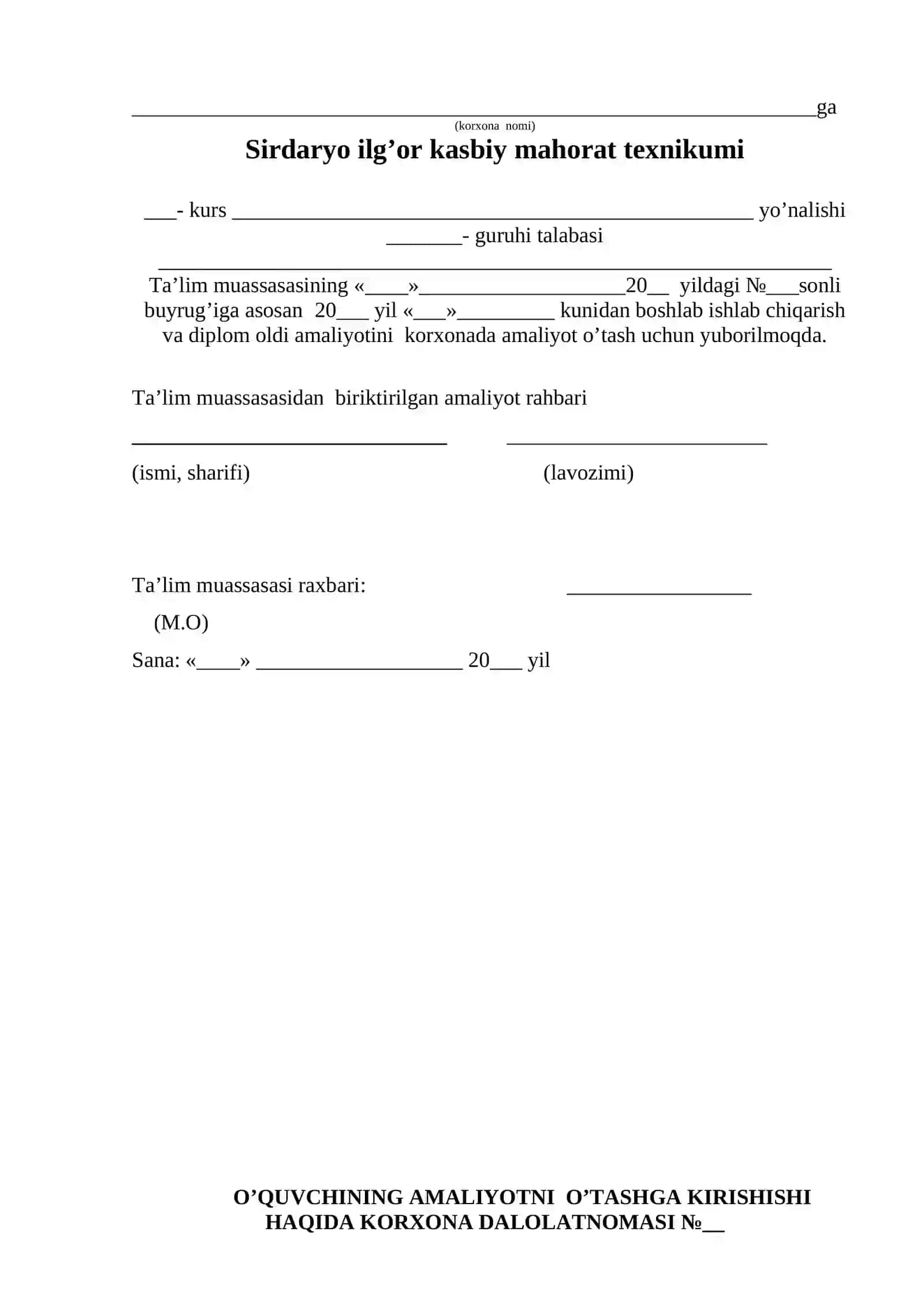 Sirdaryo ilg’or kasbiy mahorat texnikumi 3