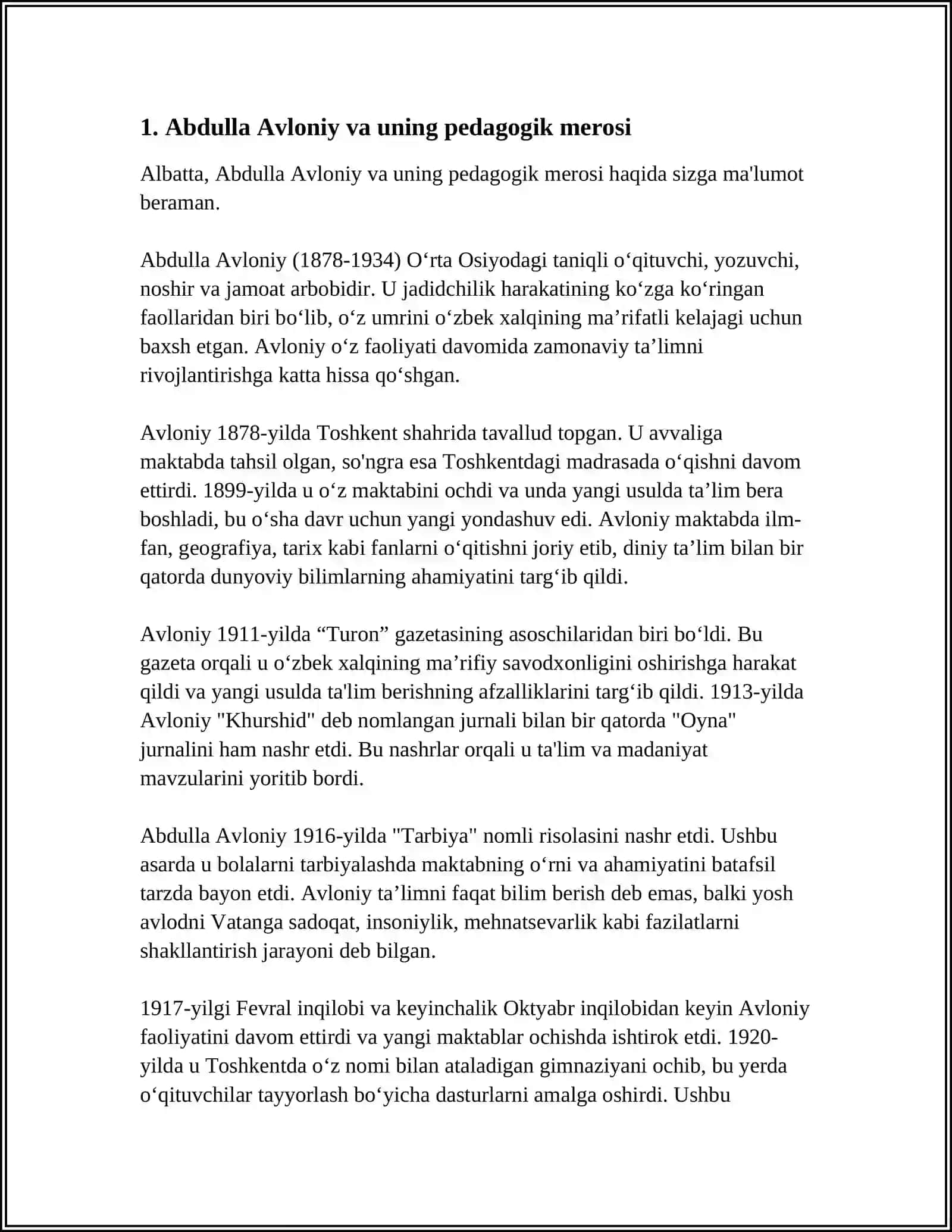 Abdulla Avloniynimg Komil Inson Haqidagi Qarashlari 3