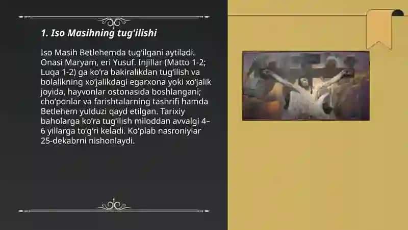 Iso Masih hayotiga doir maʼlumotlar 3