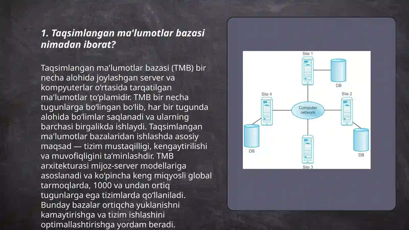 Taqsimlangan ma‘lumotlar bazasi va Internet 3