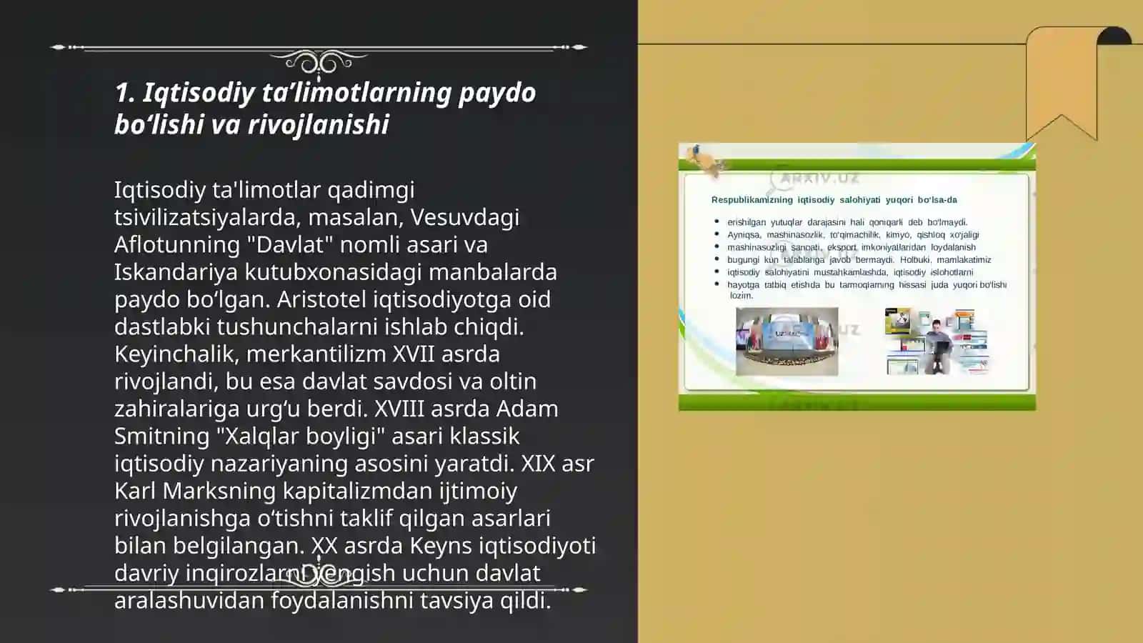 Iqtisodiy ta’limotlar tarxi fan mohiyati 3