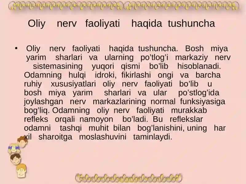 Oliy nerv faoliyati 3