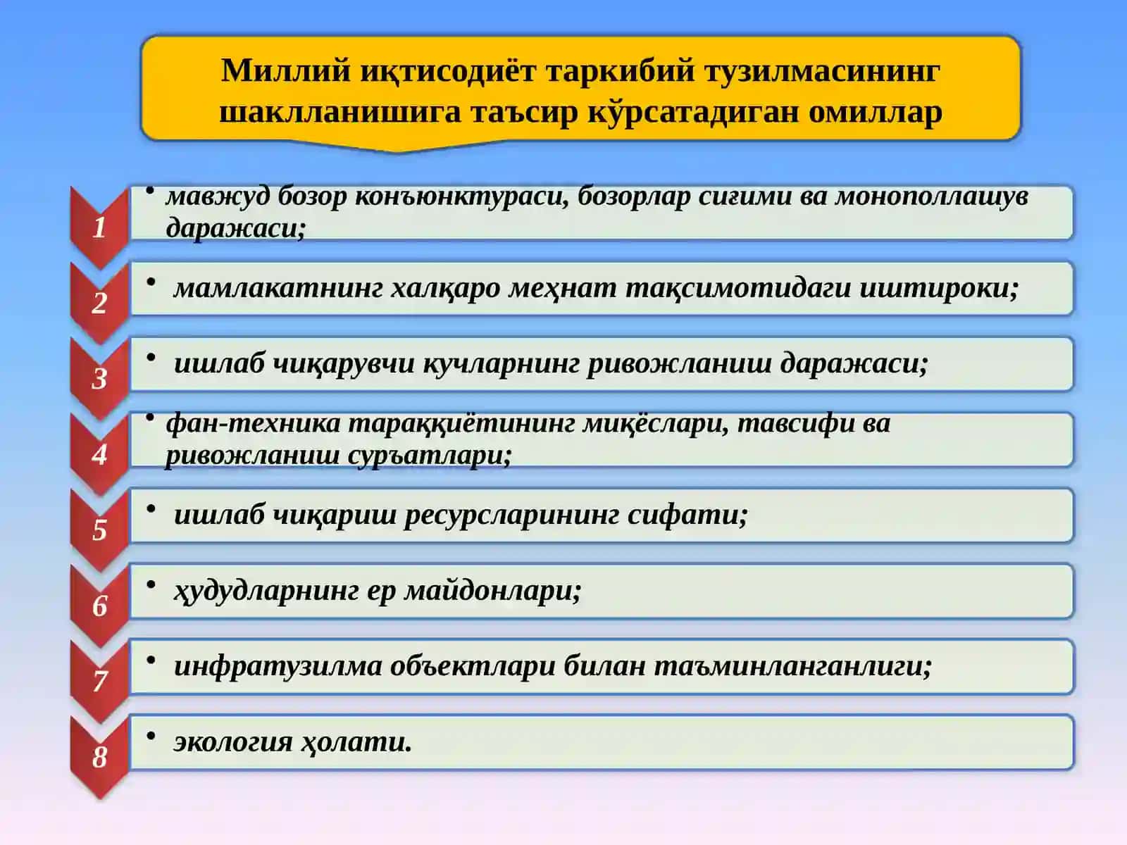 Миллий иқтисодиёт 3