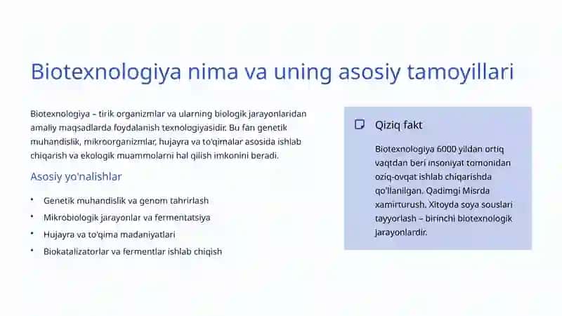 Biotexnologiyaning ekologiyadagi o'rni 3