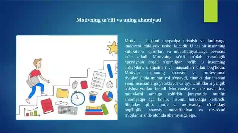 Motiv va motivatsiya 3