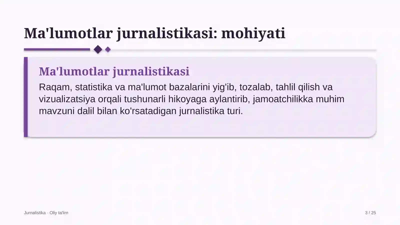 Advokatlik byurolarida ma'lumotlar jurnalistikasi 3