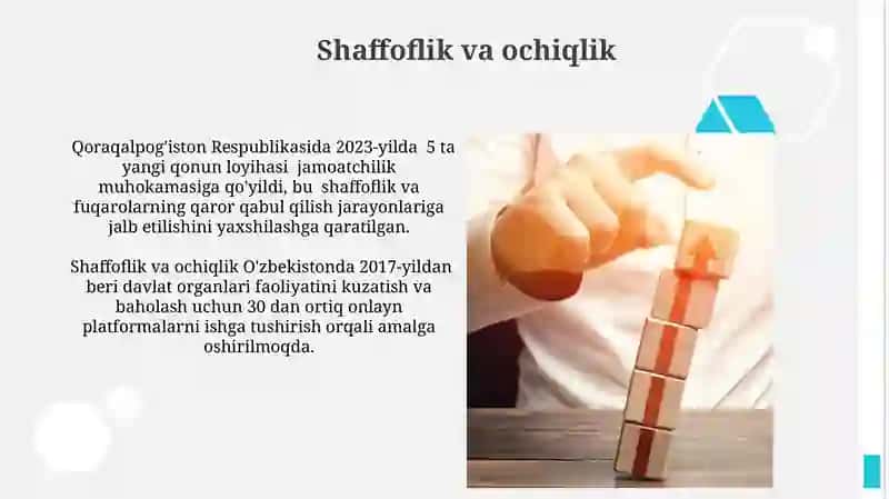 Shaffoflik va ochiqlik 3