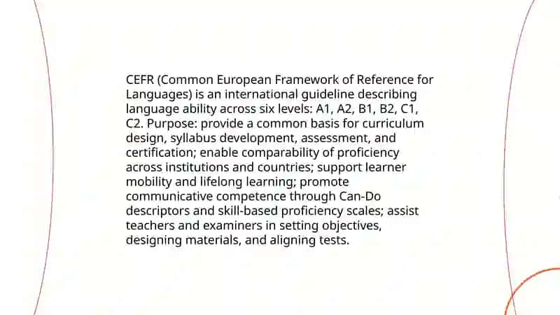 Introduction to the CEFR system 3