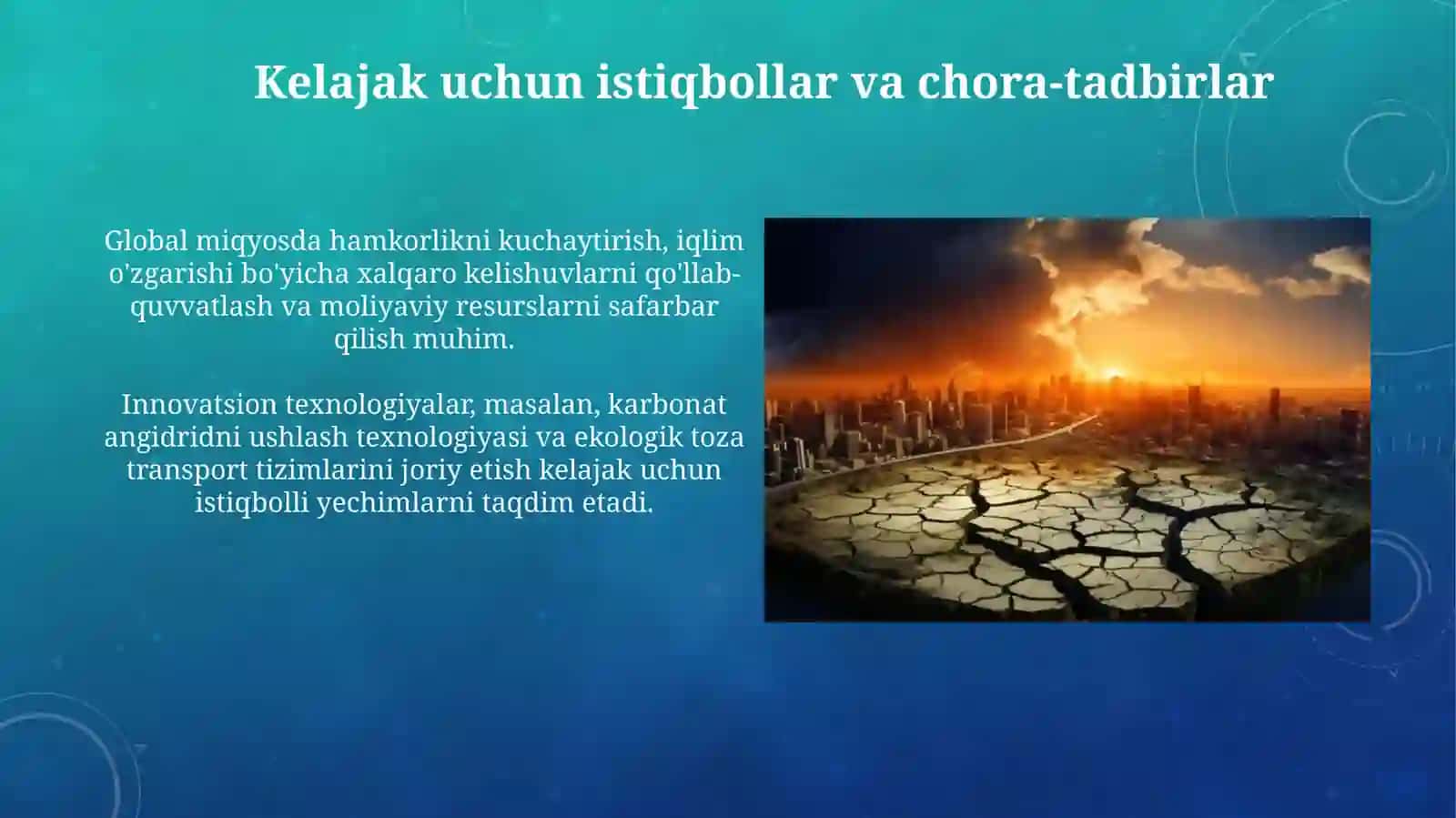 Issiqxona effekti"muommosi 3