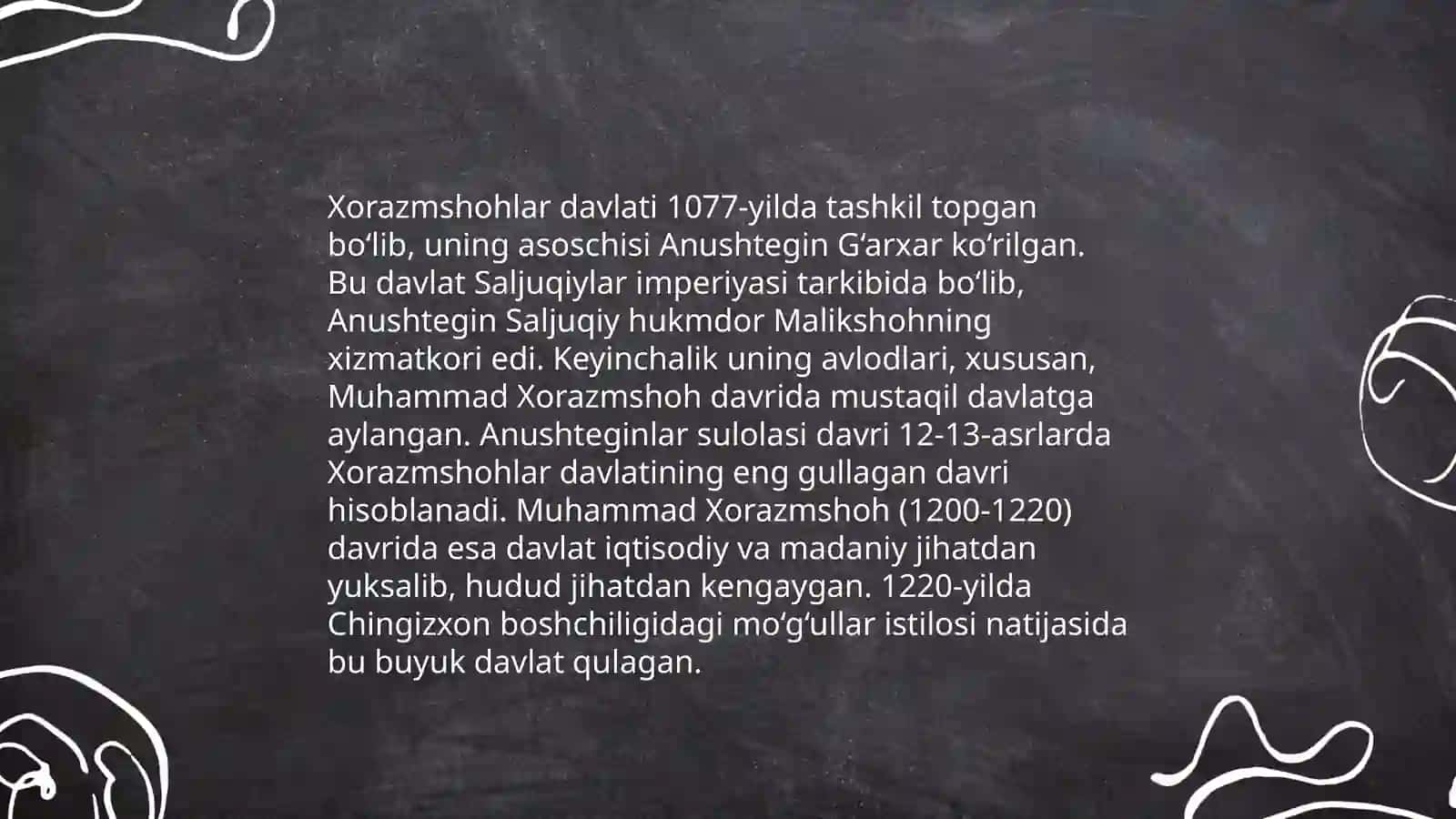 Xorazmshohlar Davlatining Tashkil Topishi 3