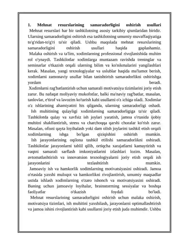 Mehnat Resurslari Koʻrsatkichlari 3