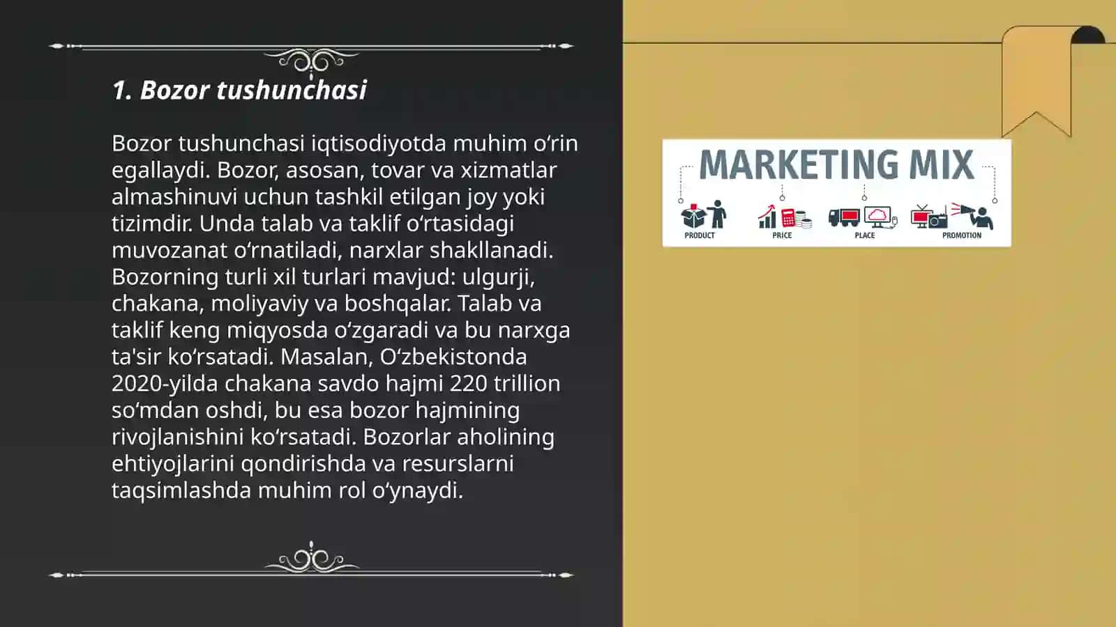 Bozor va bozor turlari 3