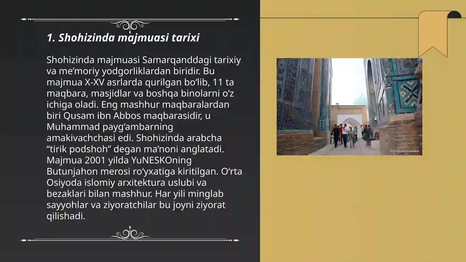 Shohizinda majmuasi tarixi 3