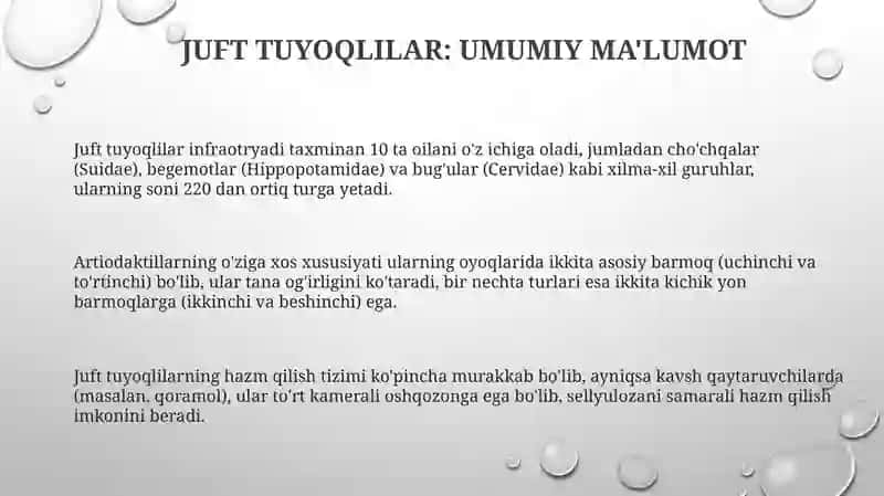 Juft tuyoqlilar 3