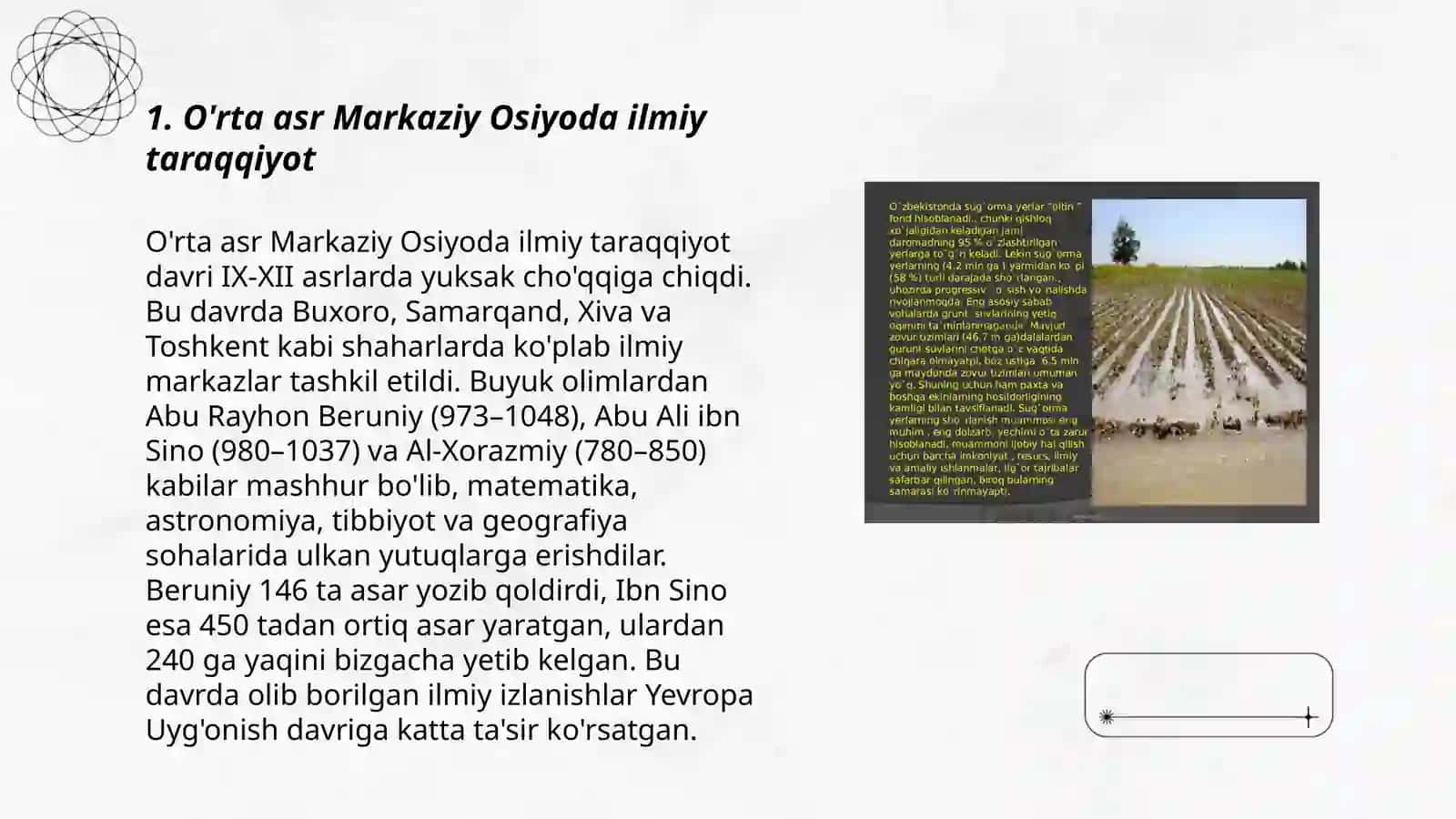 O'rta asr Markaziy Osiyoda ilmiy taraqqiyot 3