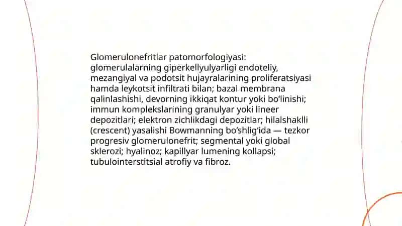 Glomerulonefritlar patomorfologiyasi 3