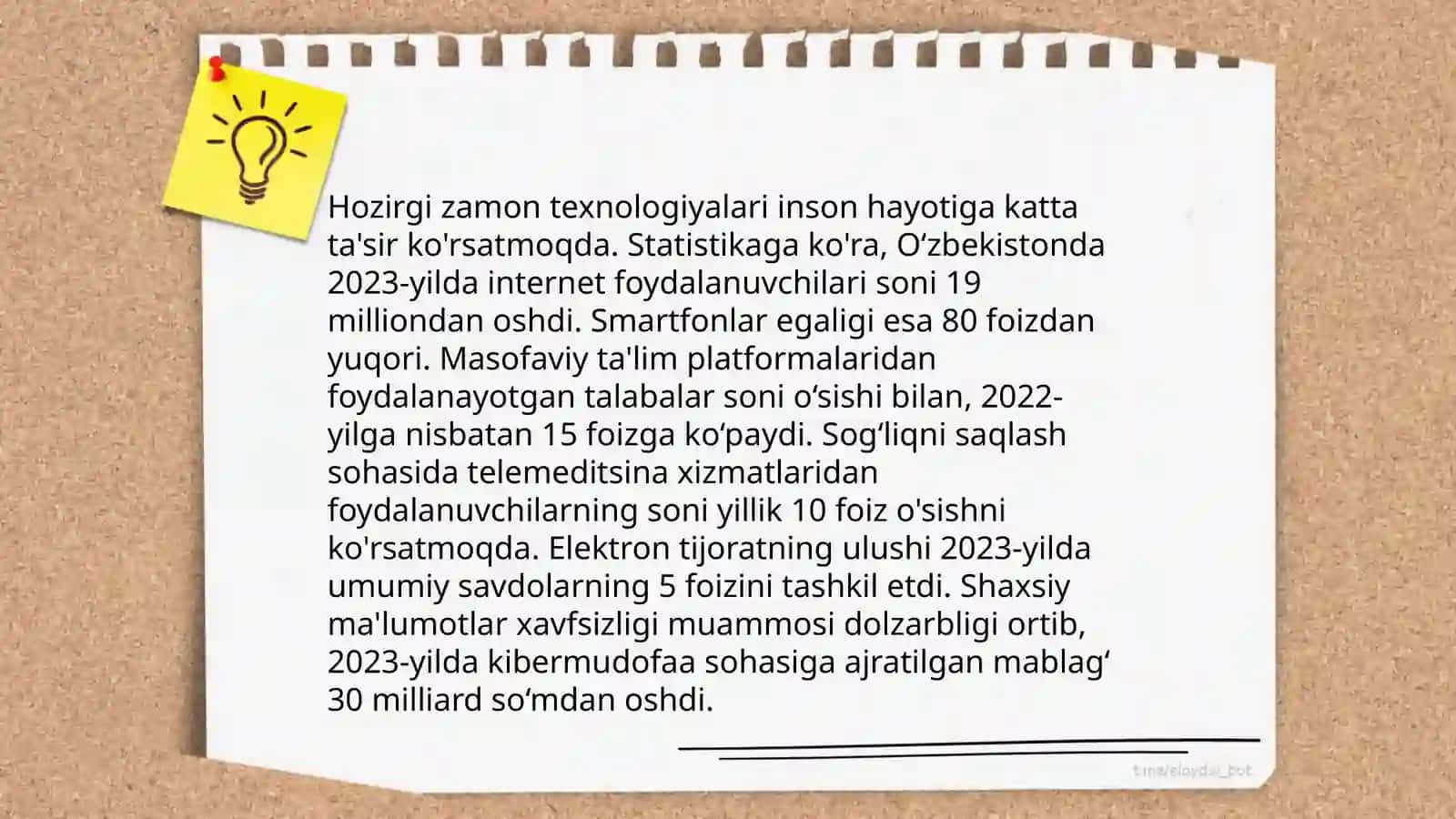 Hozirgi zamon texnologiyalari 3