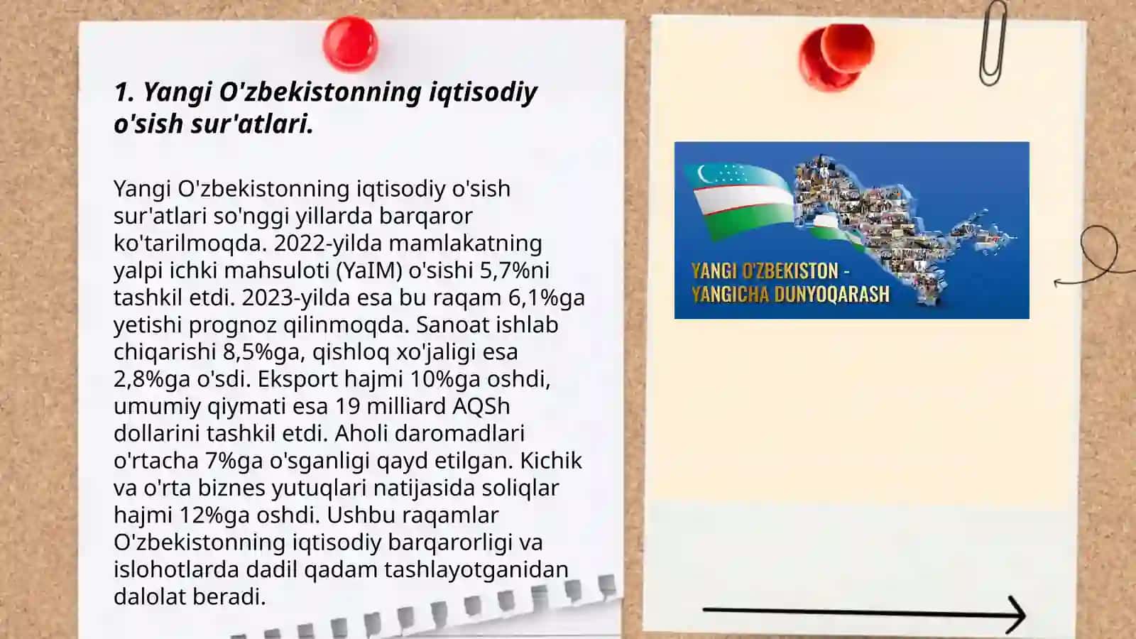 Yangi O'zbekistonning iqtisodiy o'sish sur'atlari 3