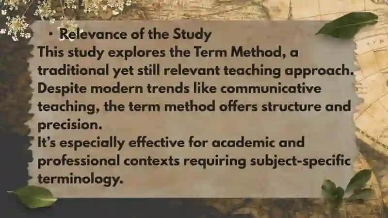 Analysis of the Term Method in Foreign Language Learning 3