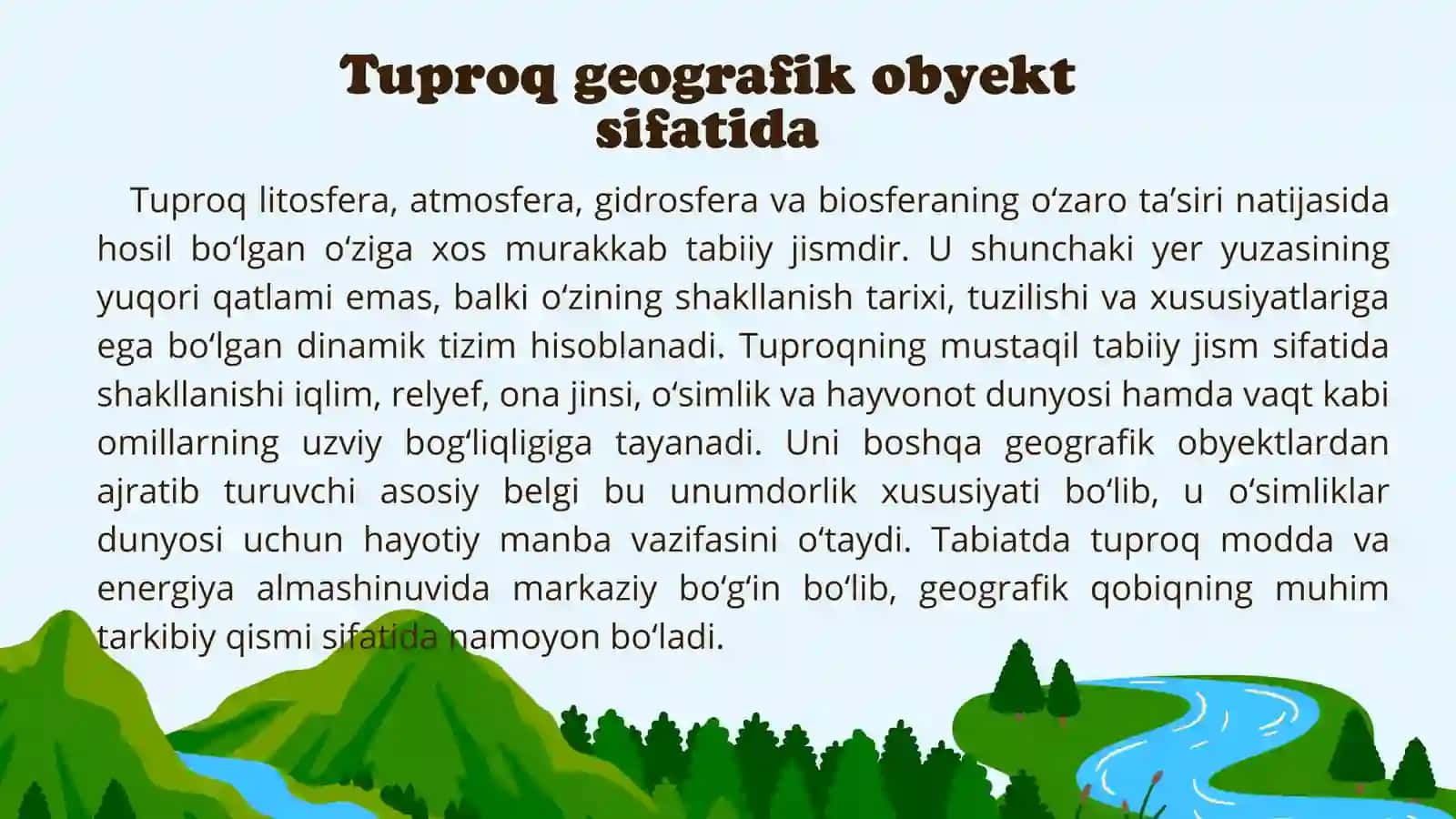 Tuproqlar haqida umumiy tushuncha 3