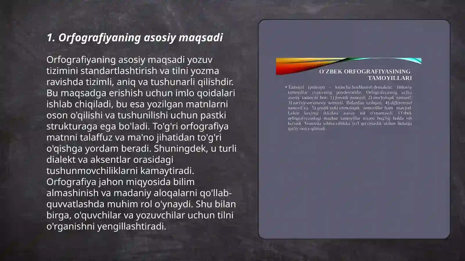 Orfografiya va uning tamoyillari 3