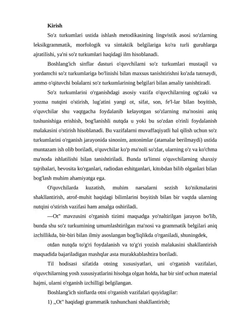 Sifat so'z turkumini o'rganish 3