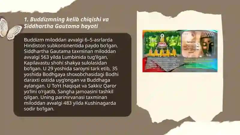 Buddizm dini tarixi va asosiy gʻoyalari 3