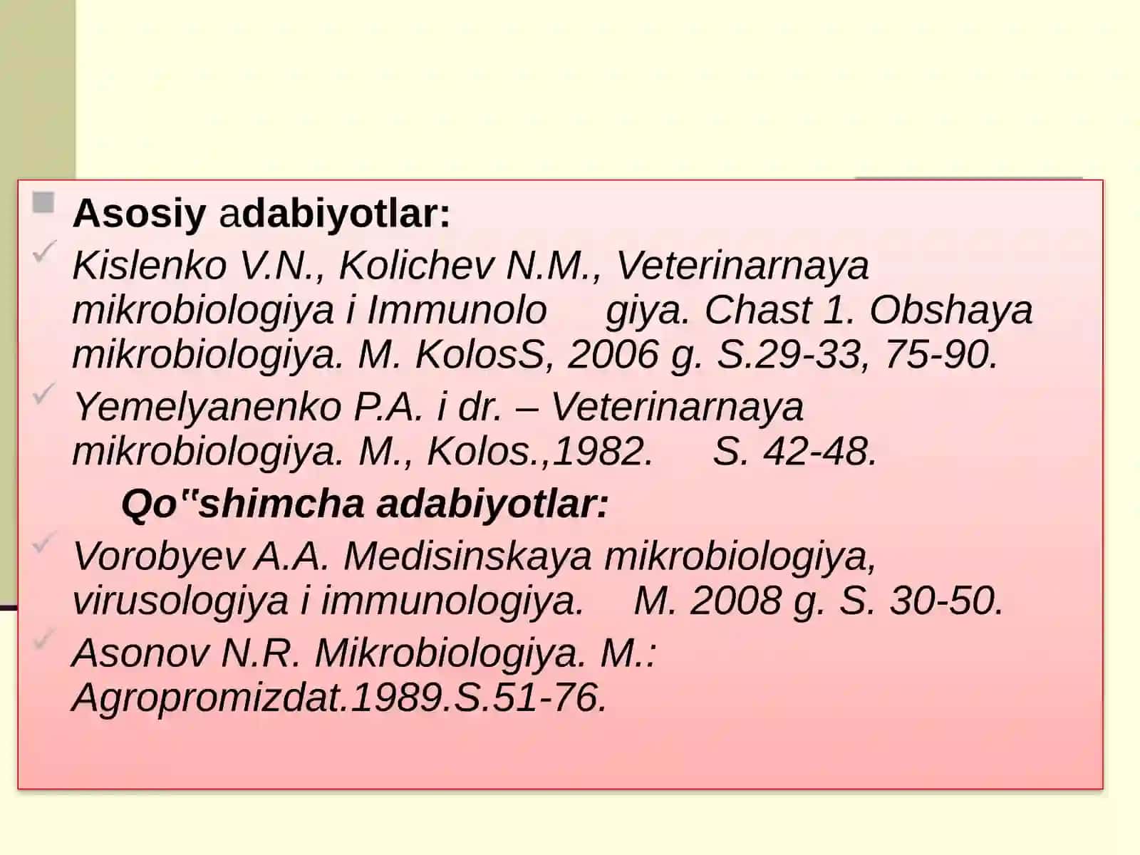 Kolbasa mahsulotlari Mikrobiologiyasi 3