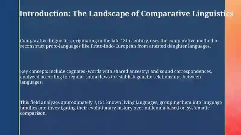 Outstanding Scientist: their contribution to Comparative Linguistics 3