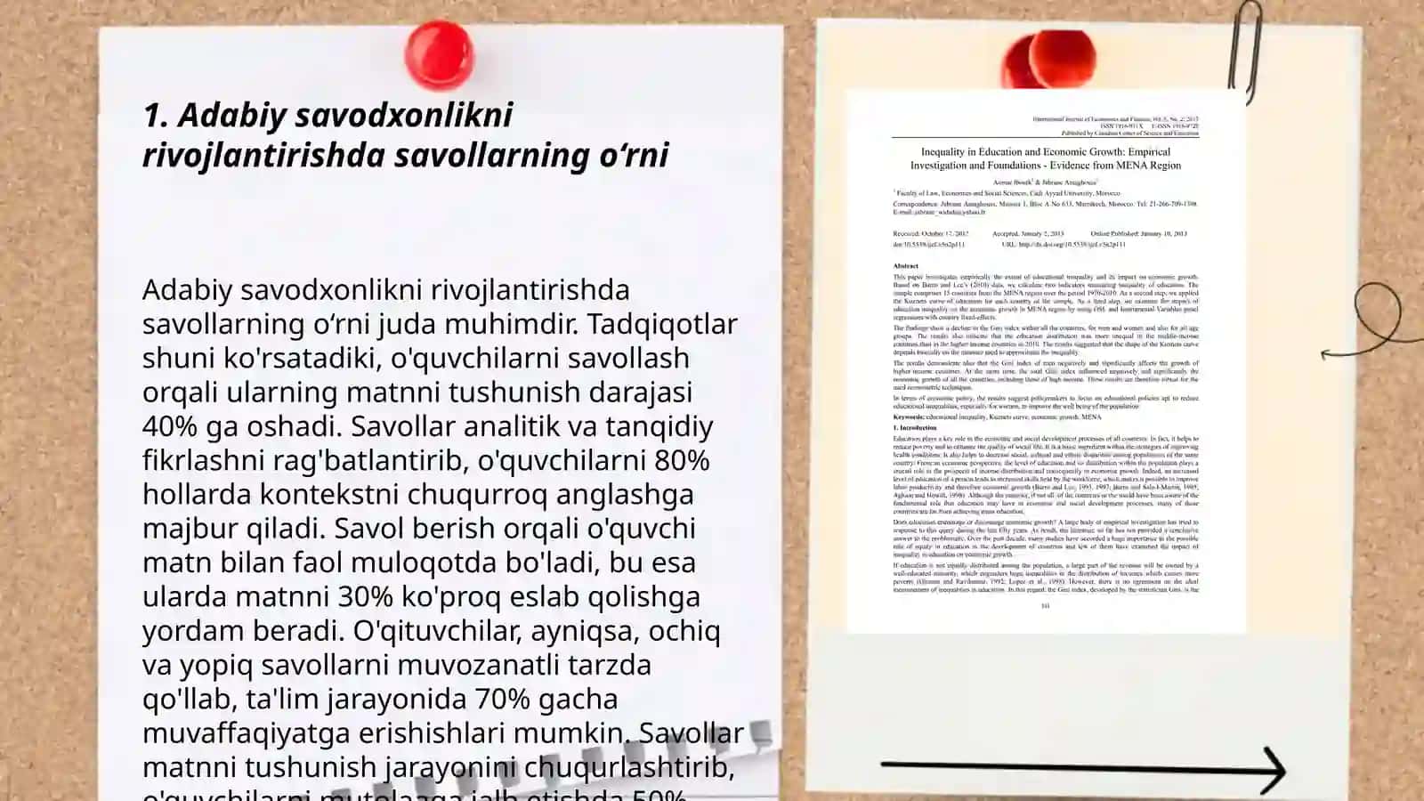 Adabiy taʼlimda savol va topshiriqlardan foydalanish 3