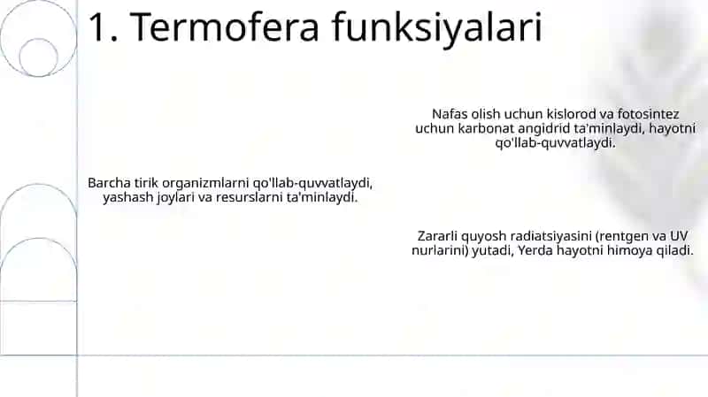 Atmosfera va Biosferaning asosiy funksiyalari va tarkibi 3