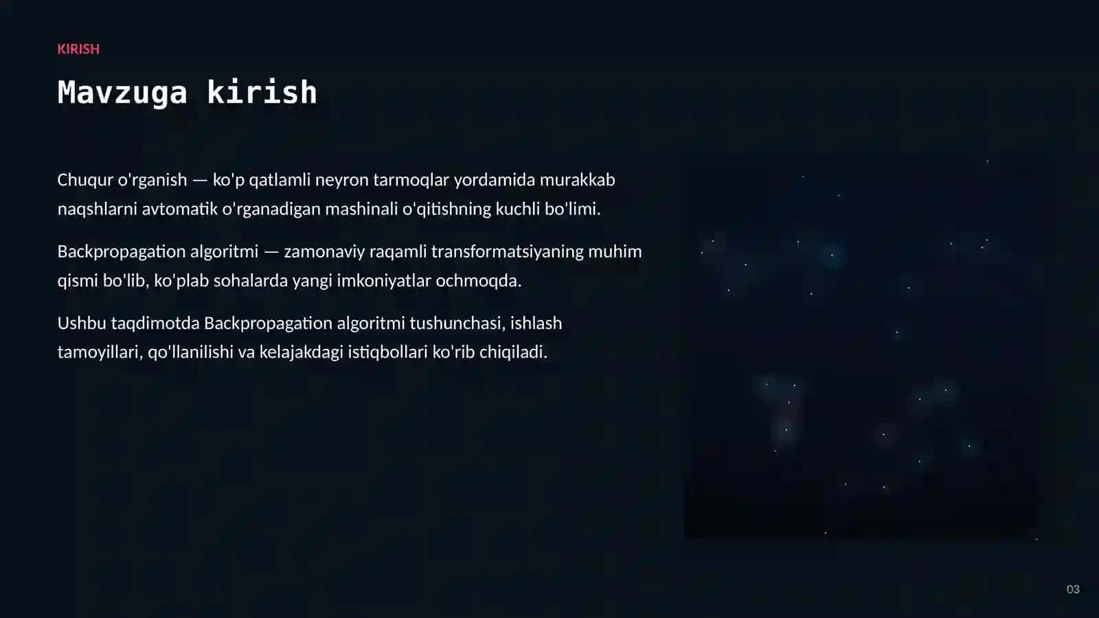 Chuqur O'rganish 3