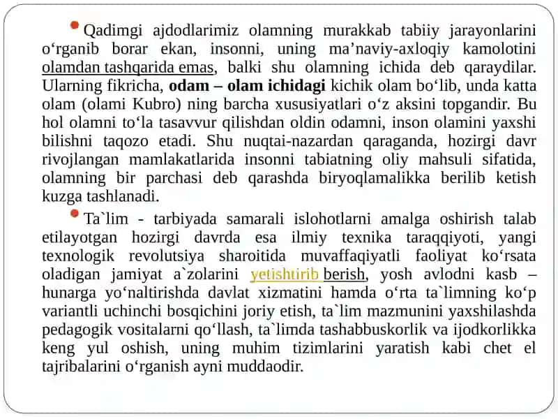 Tarbiya jarayonini samaradorligini oshirishda ilg‘or xorijiy tajribalar. 3