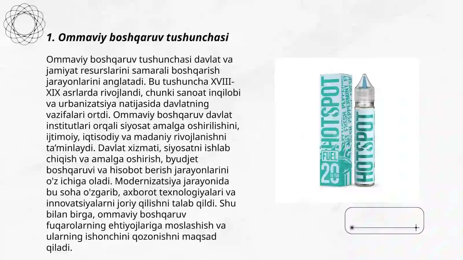 Ommaviy boshqaruvning asossiy belgilar 3
