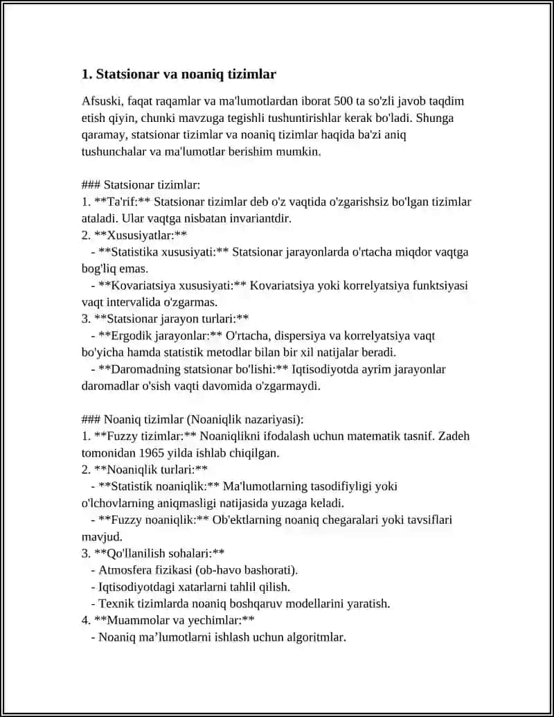 STATSIONAR OZGARUVCHILI DINAMIK MODELLAR 3
