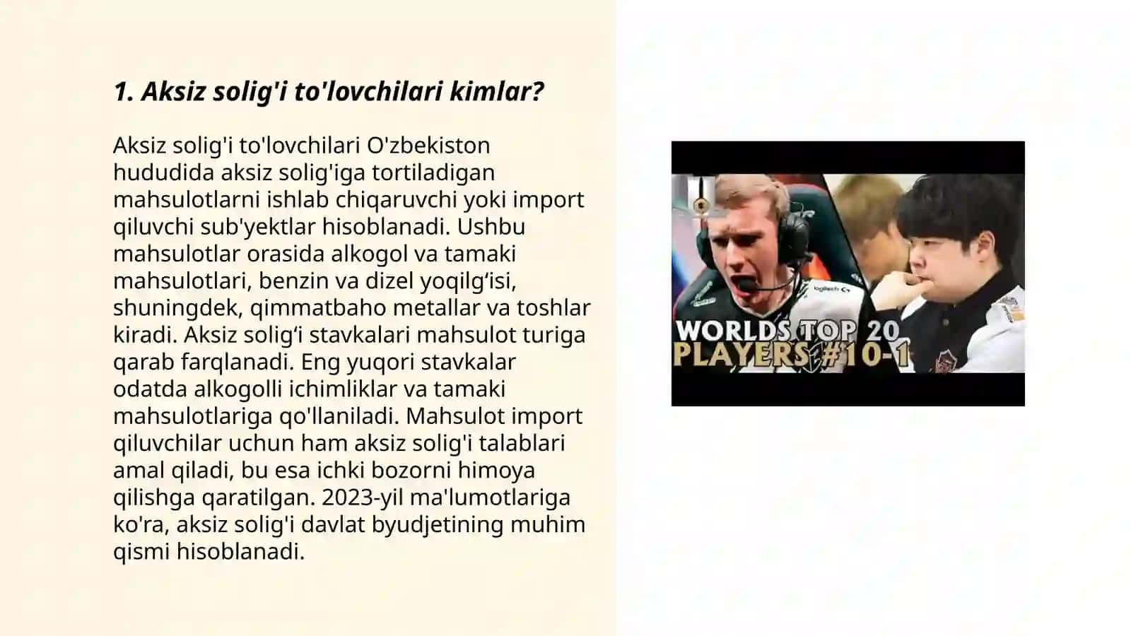 Aksiz solig'i to'lovchilari 3