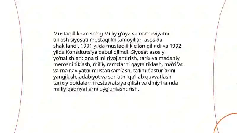 Oʻzbekistondagi maʼnaviy va maʼdaniy taraqqiyot 3