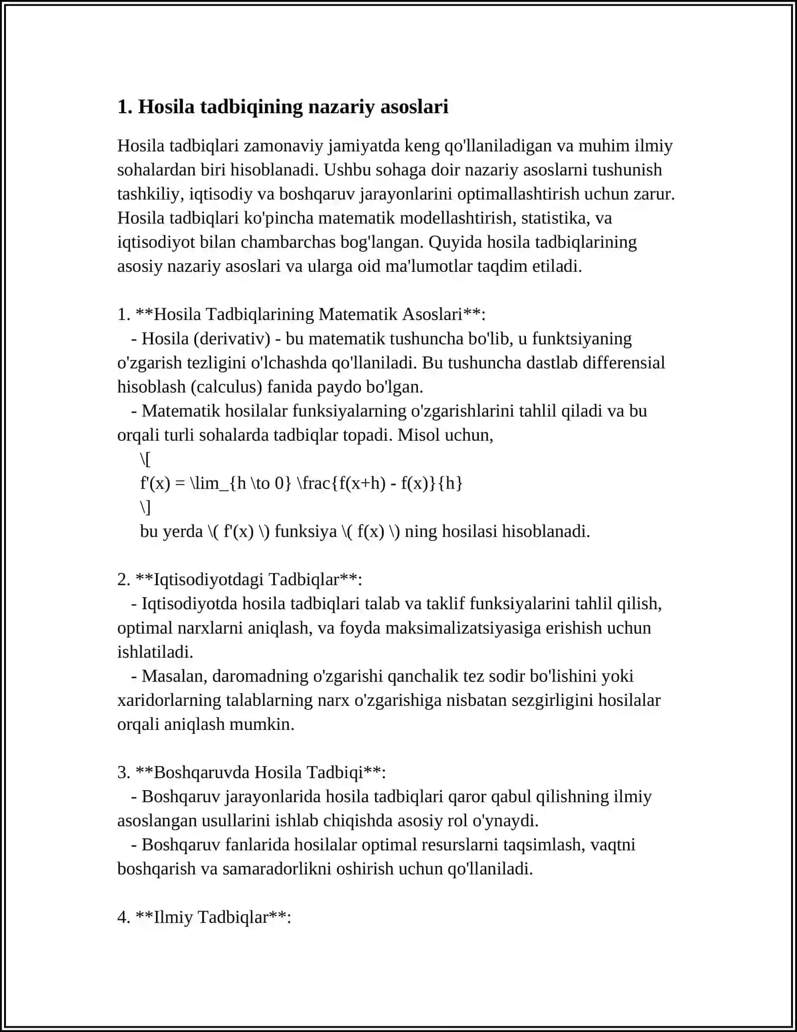 HOSILA TADBIQI 3