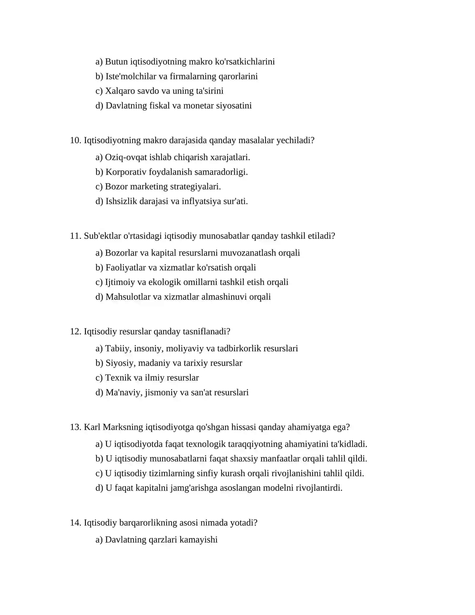 Iqtisodiyot tushunchasi 3