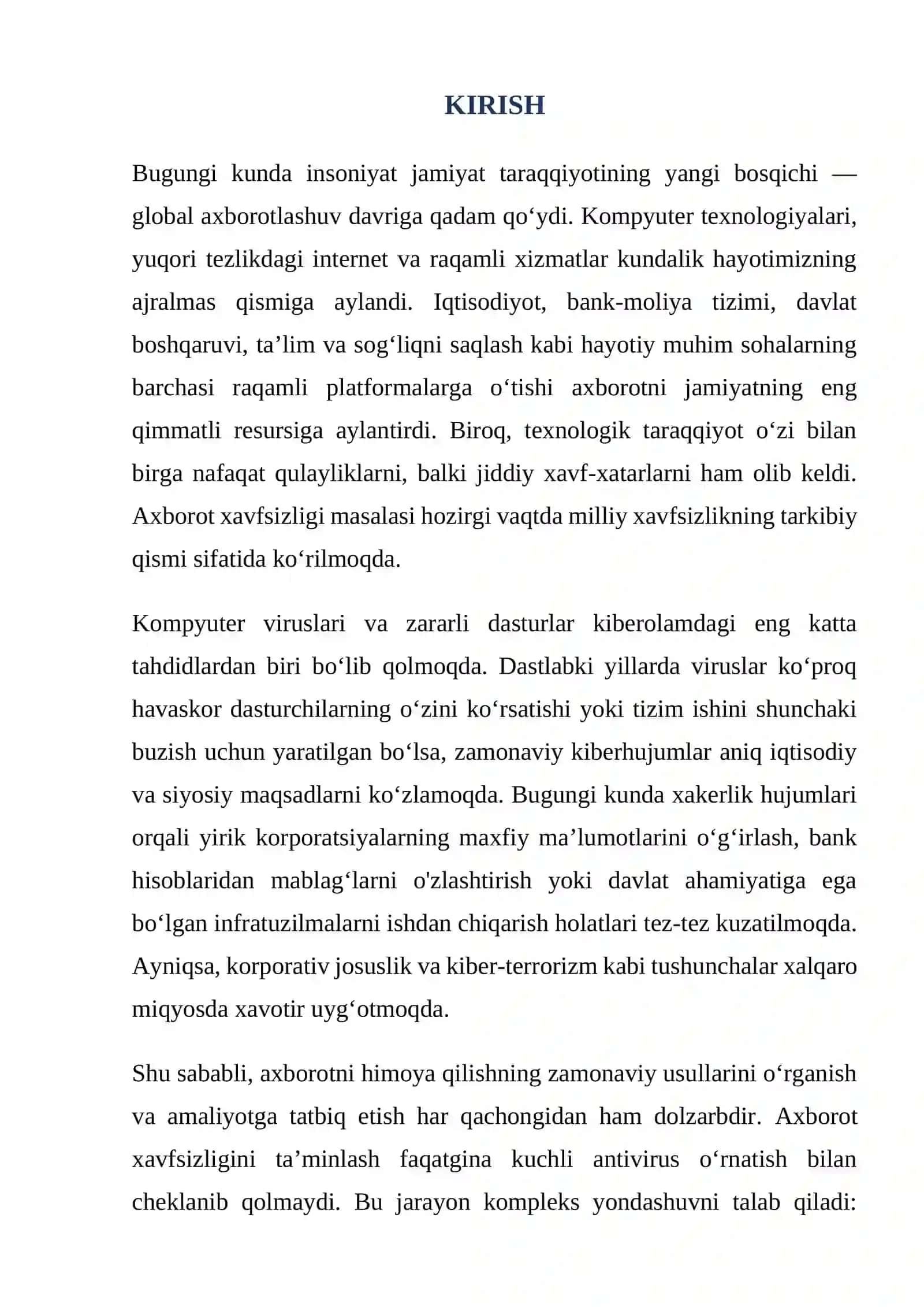 Kompyuter viruslari va himoyalanish usullari 3