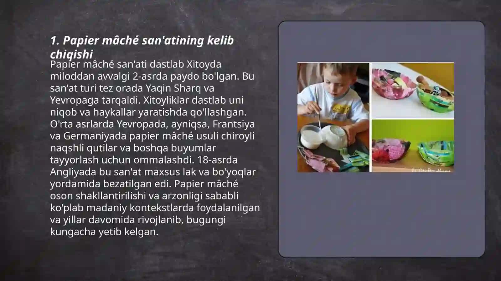 Papier mâché tarixi 3