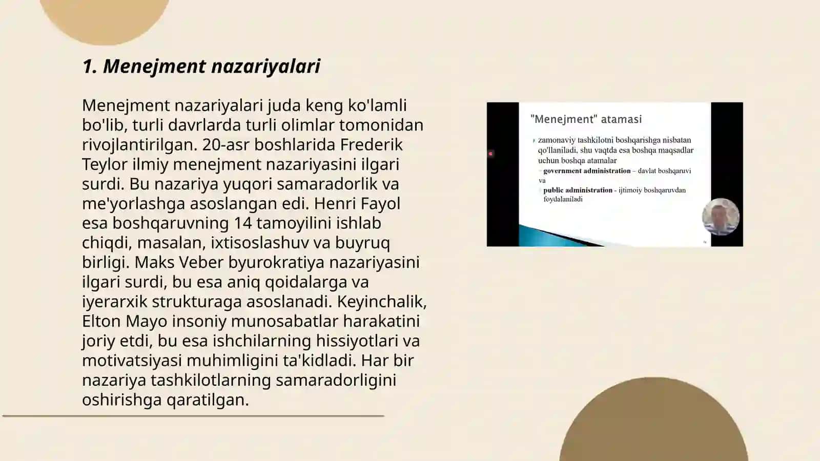 Menejment nazariyalari 3