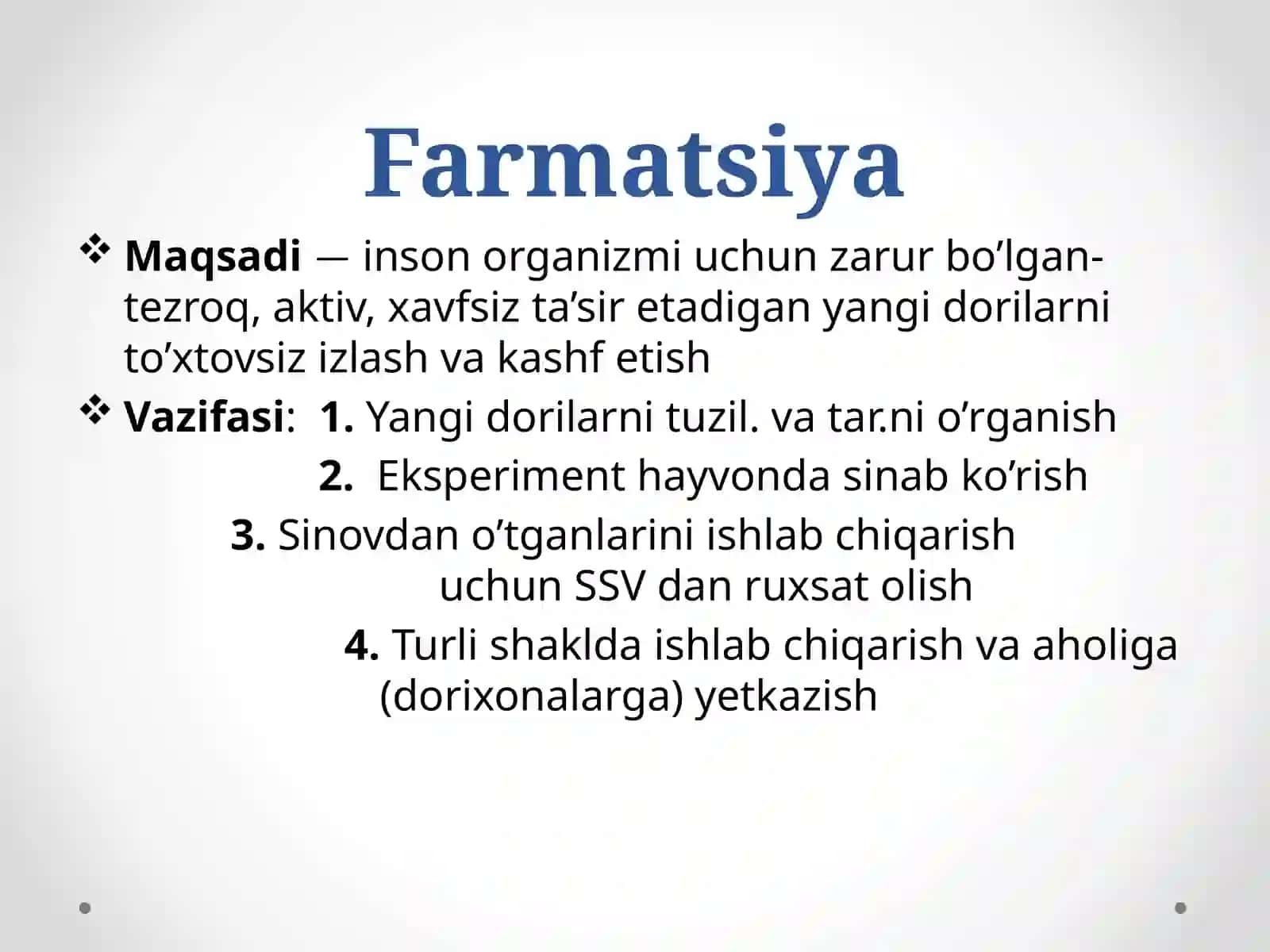 FARMAKOLOGIYAGA KIRISH 3