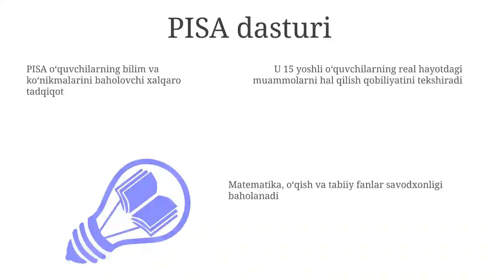 PISA dasturi 3
